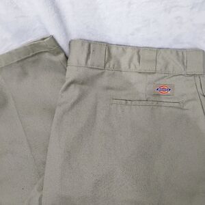 Dickies 874 Beige Khaki Work Pants Men 46x32 Original Fit Classic Uniform I